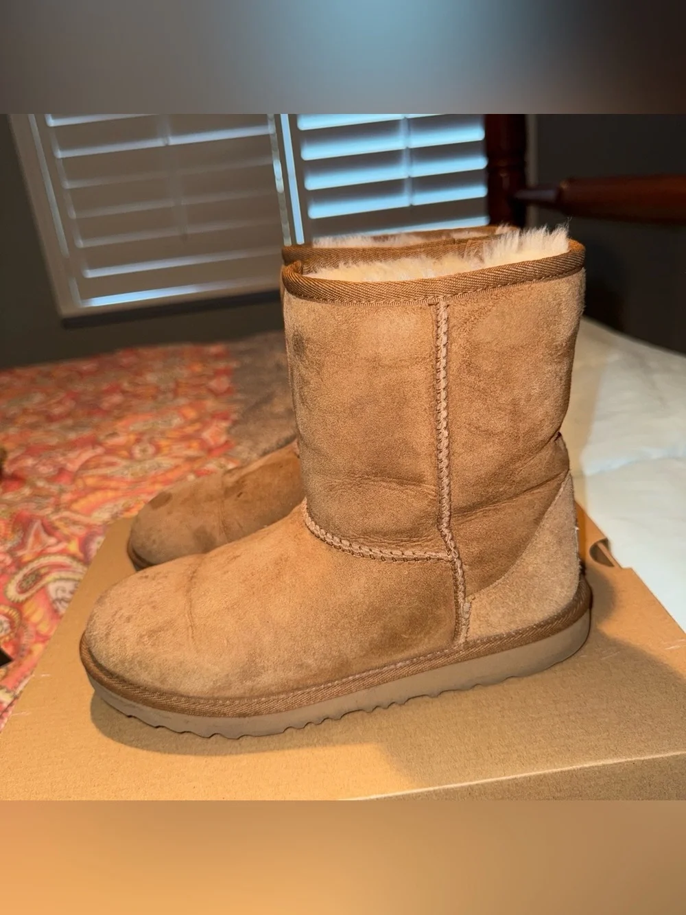 Classic Tan Suede Winter Boot - kids